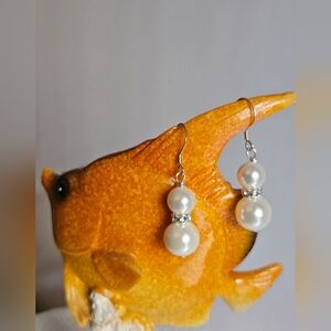 Sterling Silver Pearl Drop Earrings